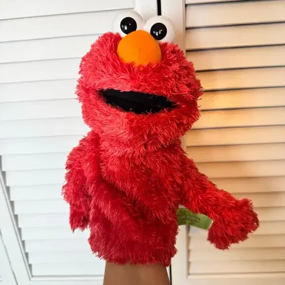 Sesame Street | Toys | Sesame Street Elmo Hand Puppet Plush Toy Red ...